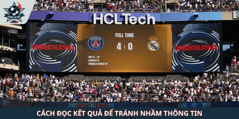 Cách đọc kết quả để tránh nhầm thông tin