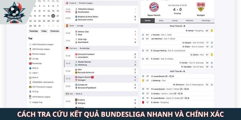 Cách tra cứu kết quả Bundesliga nhanh và chính xác